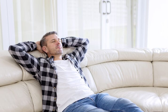 man rest cause of laziness