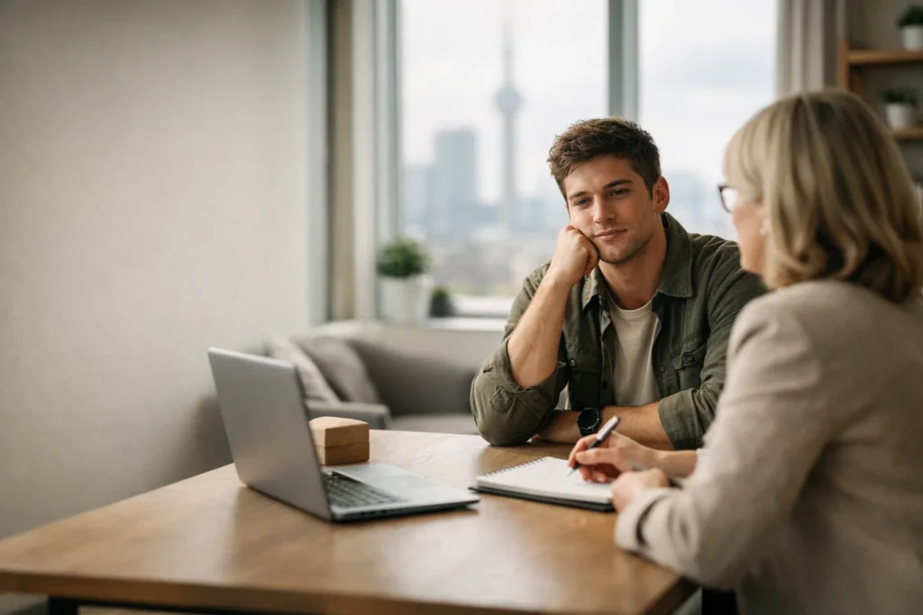 a doctor is conducting a session with adhd diagnosed patient